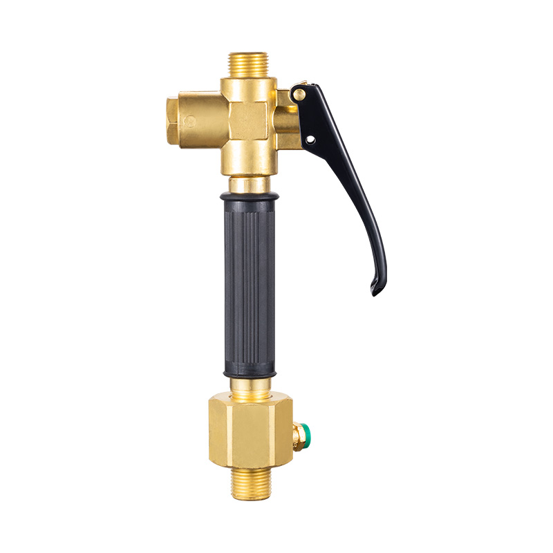 Brass Body Gas Valve for Trolley CO2 Hose Connection 2087