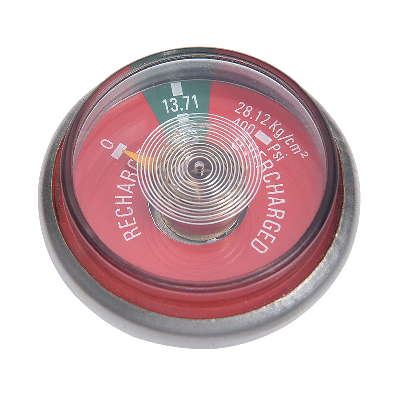 Red Spring Gauge Pressure Gauge for Fire Extinguishers