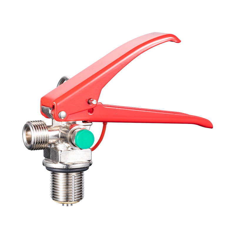 2-7KG CO2 Fire Extinguisher Stainless Steel Red Handle Valve 2030