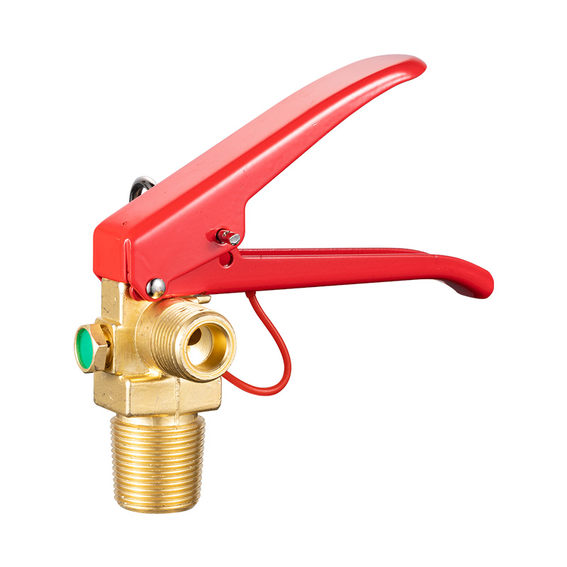 Brass Body Red Handle Safety valve for 2KG, 3KG CO2 fire extinguisher 2007